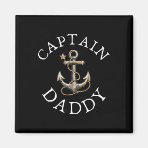Kapitein Daddy Boot Zeilen Varend Vintage Anker Magneet