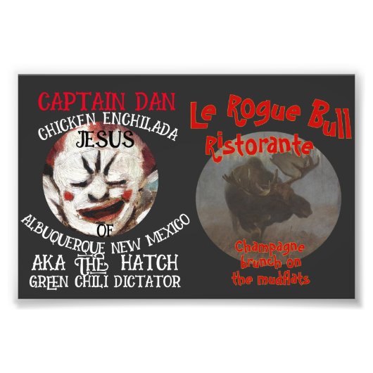 KAPITEIN DAN CHICKEN ENCHILADA JESUS ALBUQUERQUE N FOTO AFDRUK (Voorkant)