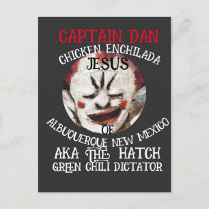 KAPITEIN DAN CHICKEN ENCHILADA JESUS ALBUQUERQUE N UITNODIGING BRIEFKAART