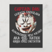 KAPITEIN DAN CHICKEN ENCHILADA JESUS ALBUQUERQUE N UITNODIGING BRIEFKAART (Voorkant)