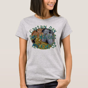 Kapitein Dan de Halibut Demon van Whittier Alaska T-shirt