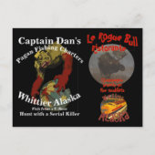 KAPITEIN DAN GARNALEN TACO MESSIAH KEY WEST FLORID UITNODIGING BRIEFKAART (Achterkant)