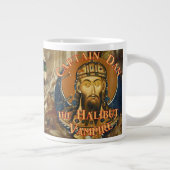 Kapitein Dan Halibut God van Whittier Alaska Grote Koffiekop (Rechts)