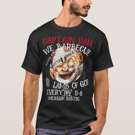 KAPITEIN DAN WE BARBECUE HET LAM VAN GOD ELKE DAG T-SHIRT (Voorkant)
