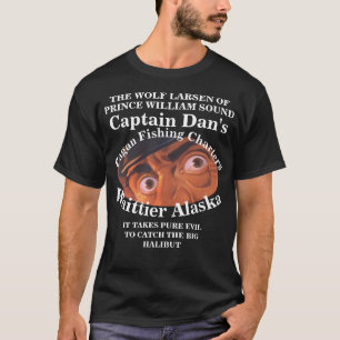 KAPITEIN DAN WOLF LARSEN ALASKA AK FV KAPITEIN WHI T-SHIRT