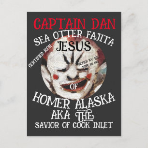 KAPITEIN DAN ZEE OTTER FAJITA JESUS HOMER ALASKA BRIEFKAART