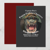 Kapitein Dan's Pagan Fishing Charters Whittier AK Kaart (Voorkant / Achterkant)