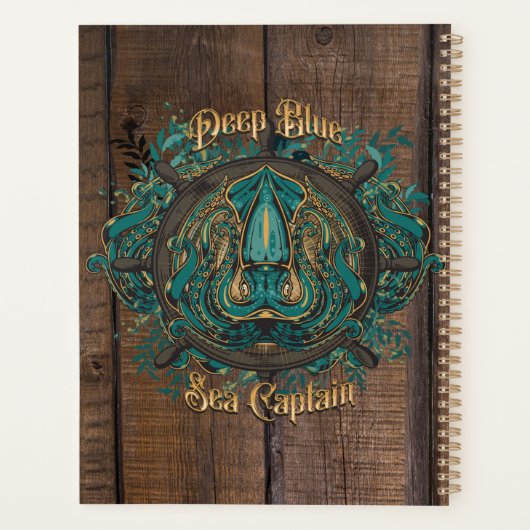 Kapitein Deep Blue Zee Planner (Achterkant)