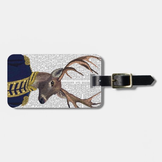 Kapitein Deer Bagagelabel (Voorkant horizontaal)