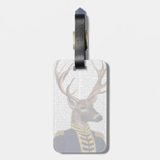 Kapitein Deer Bagagelabel (Achterkant verticaal)