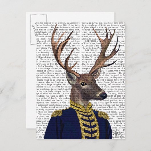 Kapitein Deer Briefkaart (Voorkant / Achterkant)