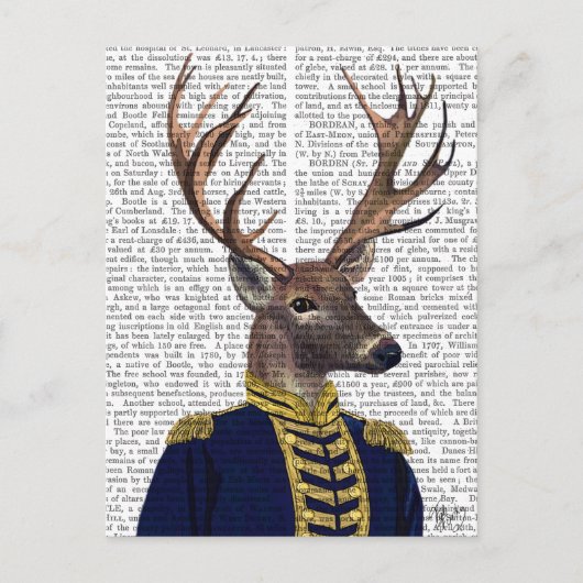 Kapitein Deer Briefkaart (Voorkant)
