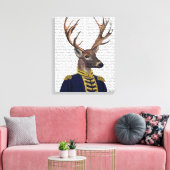 Kapitein Deer Canvas Afdruk (Insitu (Woonkamer))