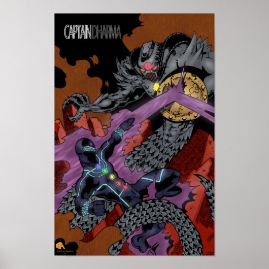 Kapitein Dharma Poster (Voorkant)