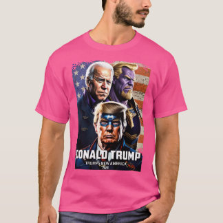 Kapitein Donald Trump vs Thanos Biden 4 nieuwe tro T-shirt