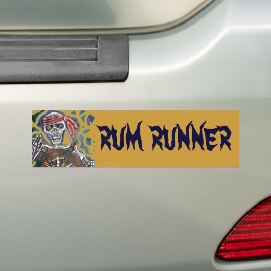 Kapitein Dood Bumpersticker (Op auto)