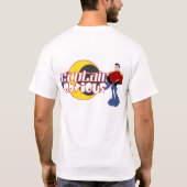 Kapitein duidelijk formaat t-shirt (Achterkant)