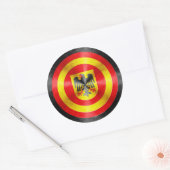 Kapitein Duitsland Hero Shield Ronde Sticker (Envelop)