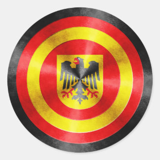 Kapitein Duitsland Hero Shield Ronde Sticker