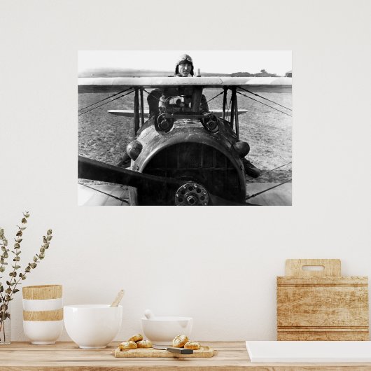 Kapitein Eddie Rickenbacker Poster (Keuken)