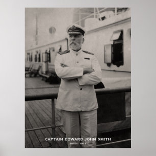 Kapitein Edward John Smith van Titanic Memorial Poster