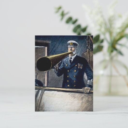 Kapitein Edward Smith RMS Titanic Briefkaart (Staand voorkant)