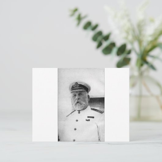 Kapitein EJ Smith van de Titanic Briefkaart (Staand voorkant)