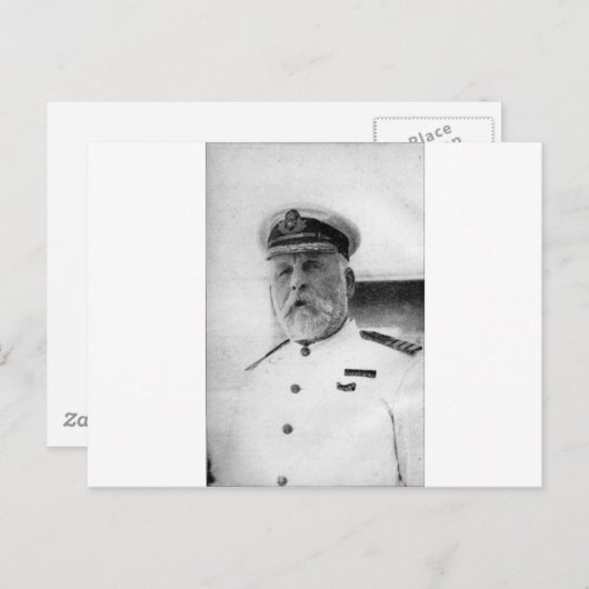 Kapitein EJ Smith van de Titanic Briefkaart (Voorkant / Achterkant)