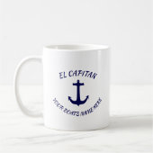 Kapitein El Capitan Blue Anchor met Boats Name Koffiemok (Links)
