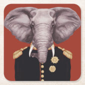 Kapitein Elephant Kartonnen Onderzetters (Voorkant)