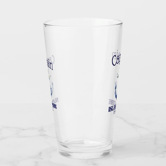 ⚓Kapitein en Bootnaam Authentiek Nautisch Glas (Links)