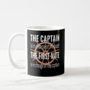 Kapitein en eerste stuurman koffiemok