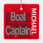 Kapitein Extraordinaire CUSTOM Keramisch Ornament (Achterkant)