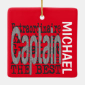 Kapitein Extraordinaire CUSTOM Keramisch Ornament (Achterkant)