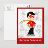 Kapitein Fabulous: Postkaart (Voorkant / Achterkant)