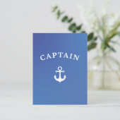 Kapitein Feestdagenkaart (Staand voorkant)