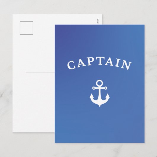 Kapitein Feestdagenkaart (Voorkant / Achterkant)