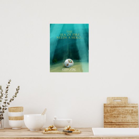 Kapitein Fudge Promo-Poster Poster (Keuken)