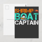 Kapitein Funny Boating Seafood Cadeau Briefkaart (Voorkant / Achterkant)