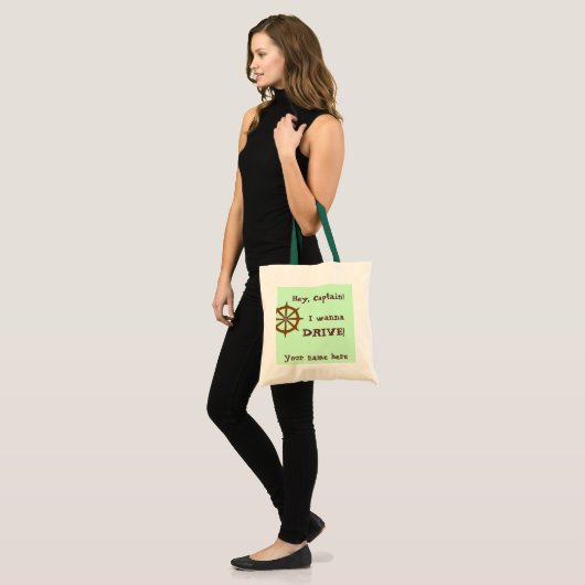 Kapitein Funny, gepersonaliseerd Tote Bag (Voorkant (model))