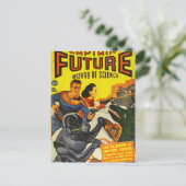 Kapitein Fure en de Space Dogs Briefkaart (Staand voorkant)