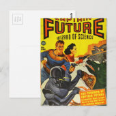 Kapitein Fure en de Space Dogs Briefkaart (Voorkant / Achterkant)