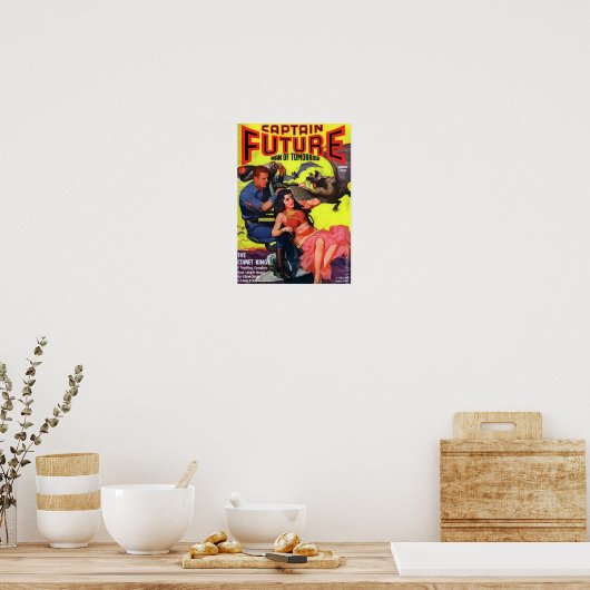 Kapitein Future — de Comet King Poster (Keuken)
