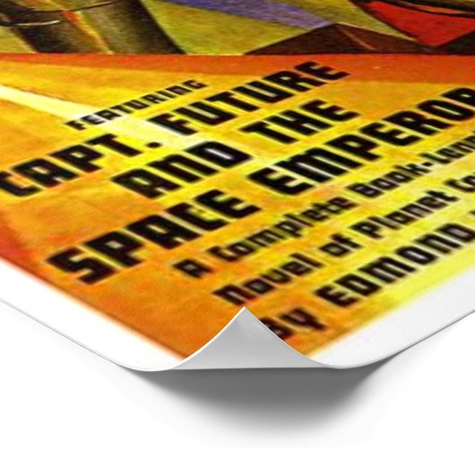 Kapitein Future en de ruimtekeizer Poster (Hoek)