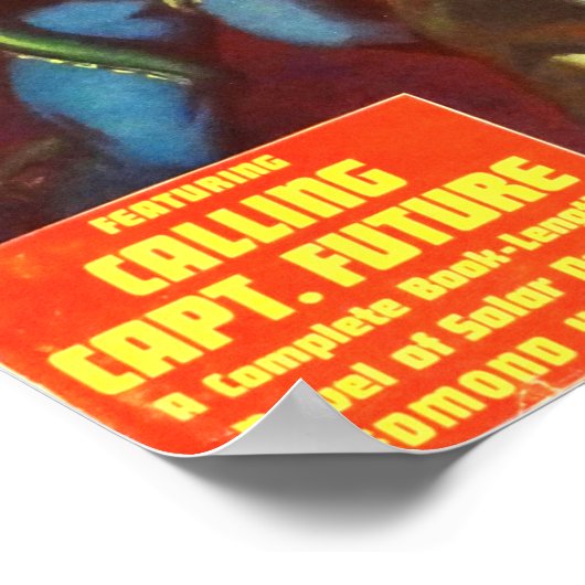 Kapitein Future en Tentacle Mannen Poster (Hoek)