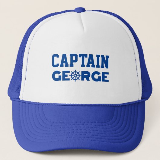 Kapitein George Trucker Hat Trucker Pet (Voorkant)