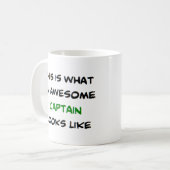kapitein, geweldig koffiemok (Voorkant links)