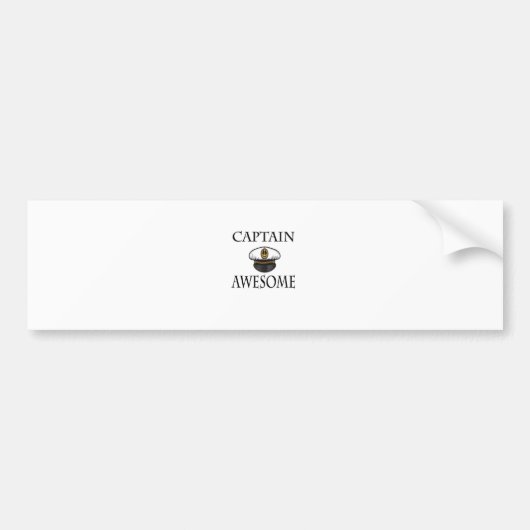Kapitein Geweldige Bumpersticker (Voorkant)
