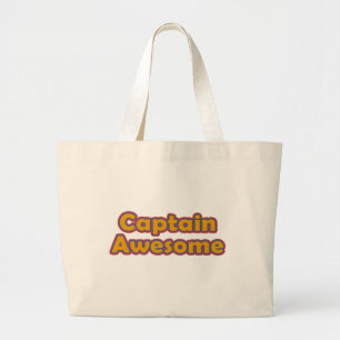 Kapitein Geweldige Grote Tote Bag