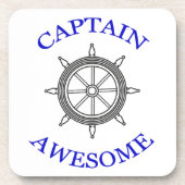 "Kapitein Geweldige" Nautische Onderzetters (Voorkant)